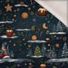 SWEET CHRISTMAS - teplákovina počesaná s elastanem ITY
