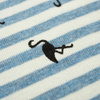 STRIPED FLAMINGOS / blue - single jersey TE210