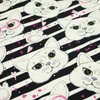 CATS IN GLASSES / pink - single jersey with elastane TE210