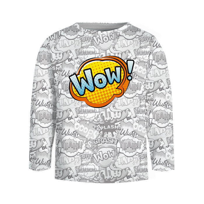LONGSLEEVE - KOMIKS / wow - single jersey (98/104)