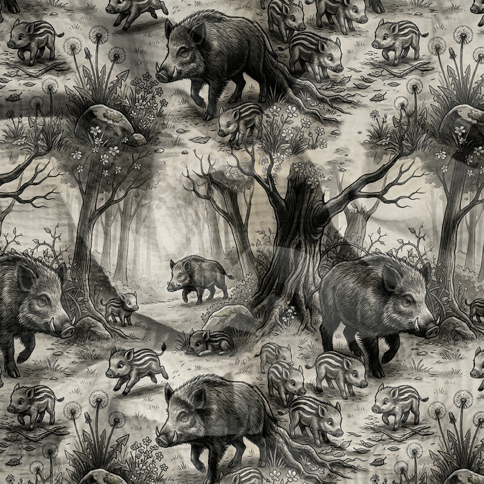 WILD BOAR WZ. 2 - Baumwoll Musselin