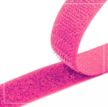 Nylon Velcro Hoop Tape 20 mm complet - PINK