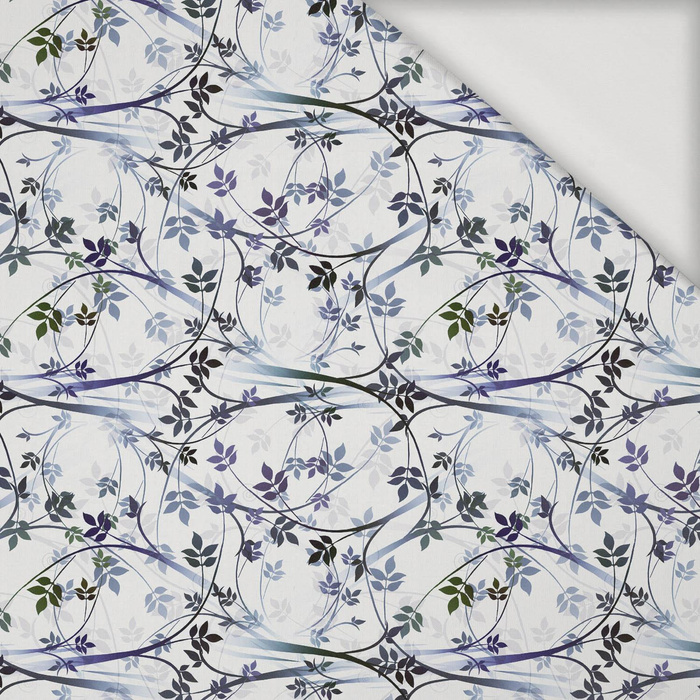 LEAVES pattern no. 2 (grey) - Viscose jersey