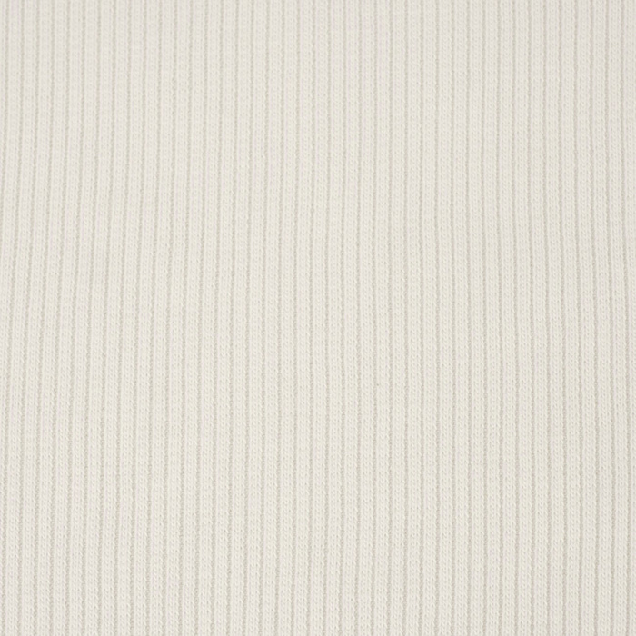 Rib Jersey fabric Unicolour - Cloud Dancer/ ECRU (D-02) 