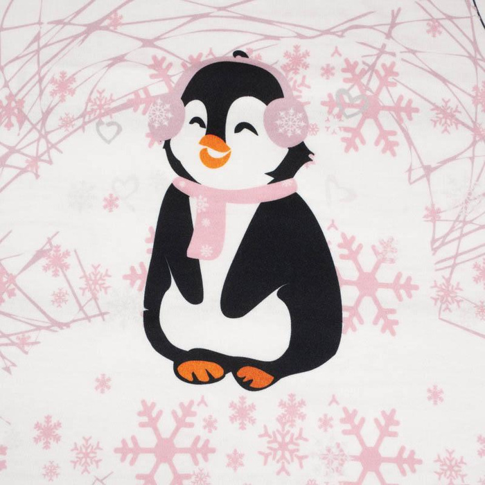 CHILDREN'S PAJAMAS " MIKI" - PENGUIN 2.0 / rose quartz - sewing set