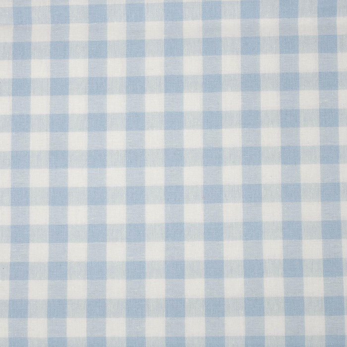 KARIERT / hellblau - Baumwoll Webware