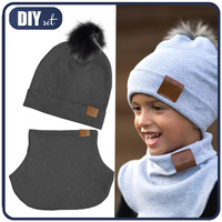 GRAPHITE - Cap and loop creative sewing set