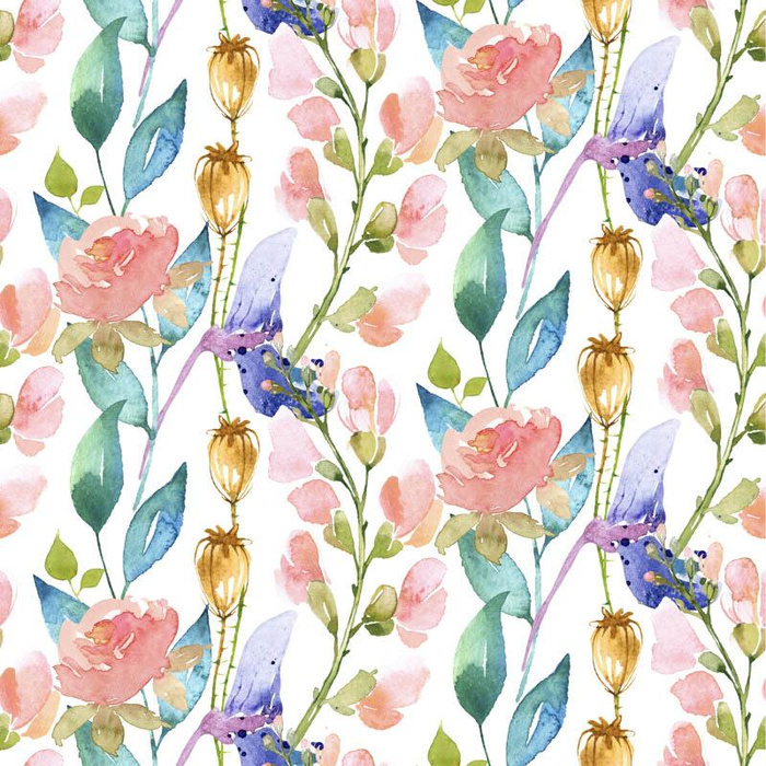 MEADOW PAT. 3 (IN THE MEADOW) - Linen 100%