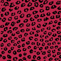 SPOTS PAT. 2 / viva magenta - looped knit fabric with elastane ITY