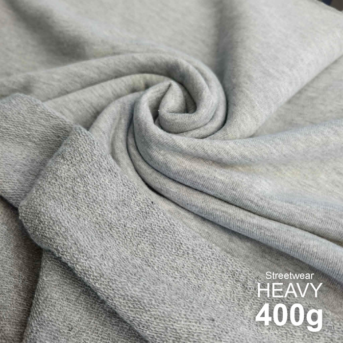 DRESÓWKA PĘTELKOWA HEAVY 400g - SZARY MELANŻ