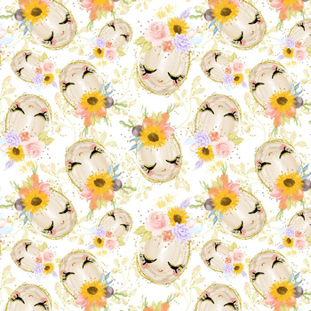 SLEEPING EASTER EGGS (CUTE BUNNIES) - Woven Fabric for tablecloths