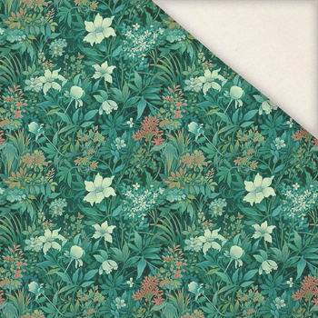 VERDIGRIS / FLOWERS - Leinen 100%