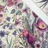 PASTEL FLOWERS WZ. 30 (46 cm x 50 cm) - dickes geprägtes Kunstleder
