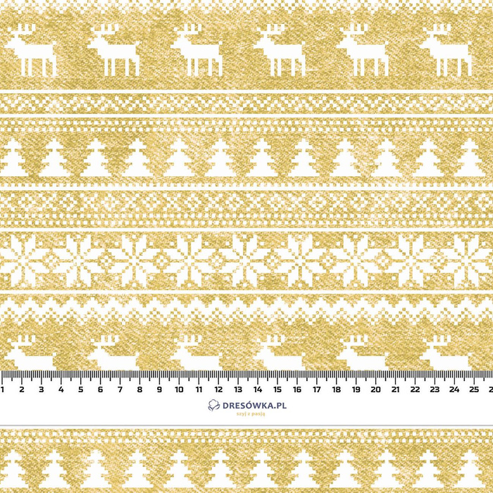 REINDEERS PAT. 2 / ACID WASH GOLD  - Cotton woven fabric