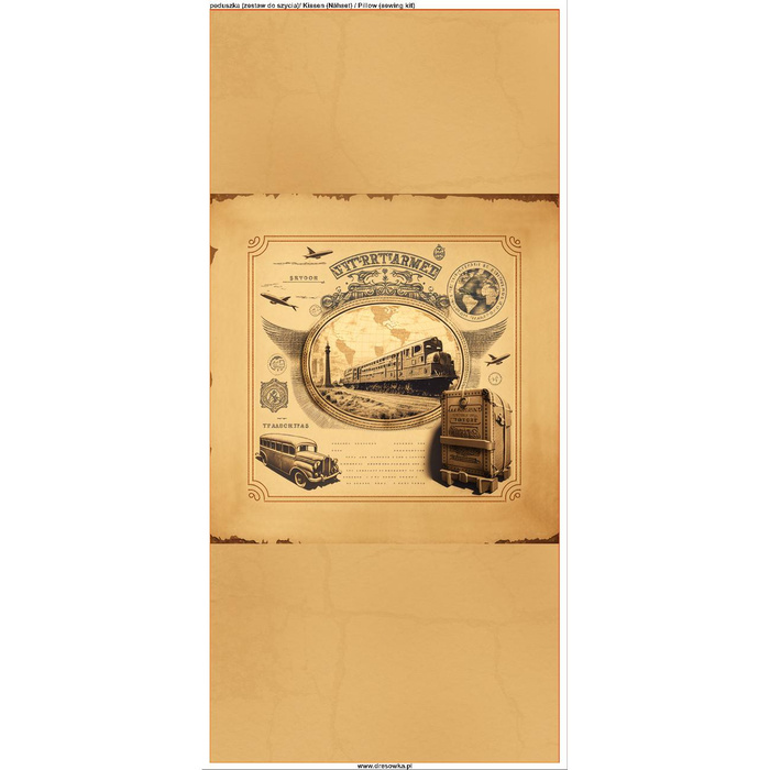 KISSEN 45x45 - TRAVEL TIME M. 9 - Nähset