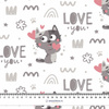 KATZEN / love you (KATZENWELT) / weiß - Baumwoll Musselin