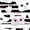 KATZEN MIT BRILLEN / rosa  - Softshell