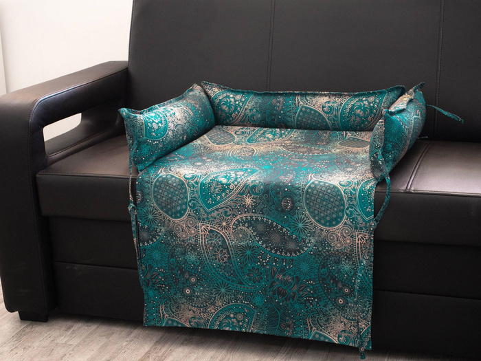 ANIMAL BED - LACE BUTTERFLIES / blue - sewing set - M