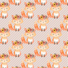 FOXES / diagonal stripes (FOXES AND PUMPKINS) - single jersey with elastane 