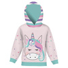 KINDER HOODIE (ALEX) - EINHORN ALICE - Sommersweat (110/116)