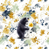 BEAR WZ. 1 - PANEL (60cm x 50cm)