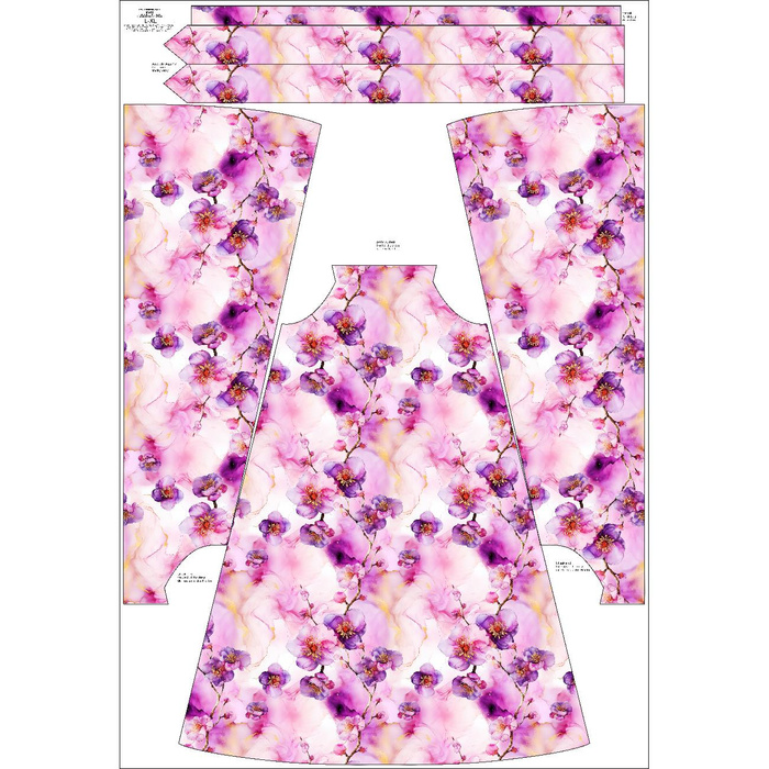 KLEID "DALIA" MAXI (XXS-XS) - ALCOHOL PASTEL WZ.7- Nähset