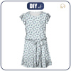 DRESS "EMMA" - DRAGONFLIES pat. 2 (DRAGONFLIES AND DANDELIONS) - Viscose jersey with elastane L