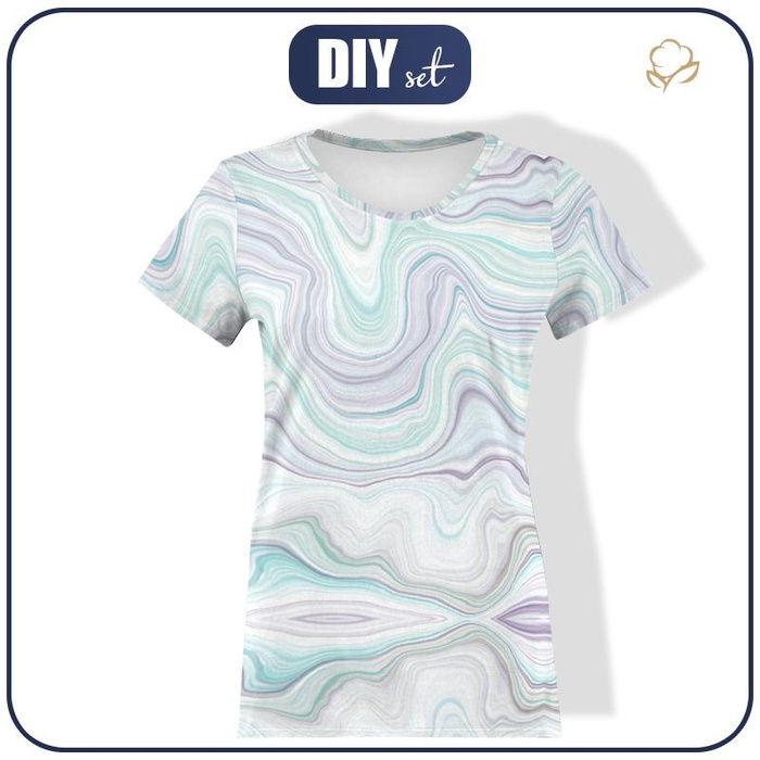 WOMEN’S T-SHIRT - WATERCOLOR pat. 3 - single jersey XXL