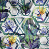 FLOWERS IN HEXAGONS - Cotton muslin