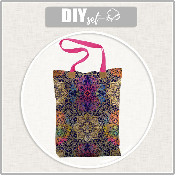 SHOPPER TASCHE - MANDALA M. 2 - Wasserabweisende Webware - Nähset