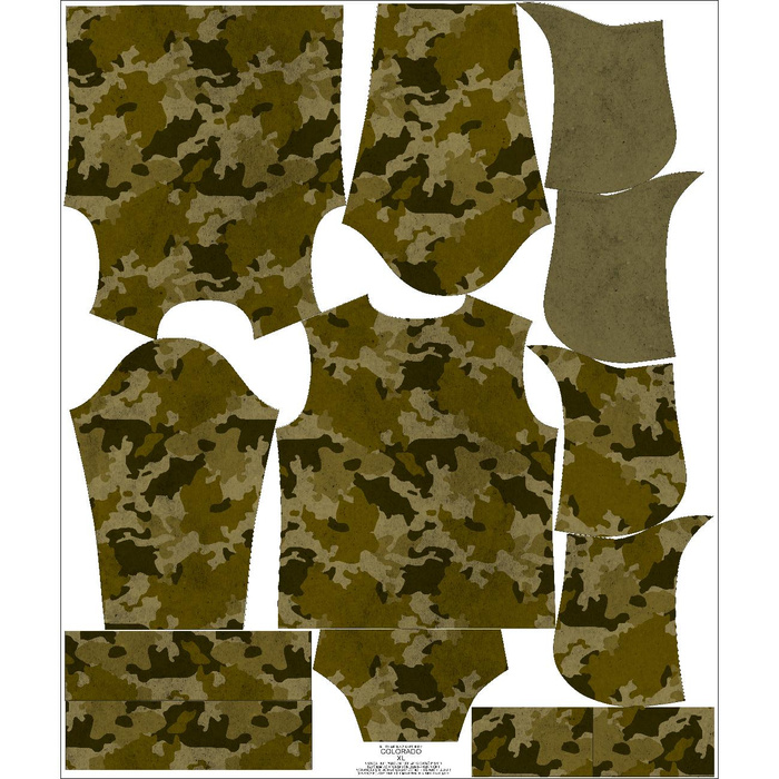 PÁNSKÁ MIKINA S KAPUCÍ (COLORADO) - MORO VZ. 4 - Sada šití