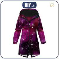 WOMEN'S PARKA (ANNA) - WATERCOLOR GALAXY PAT. 8 - softshell S