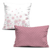 DECORATIVE PILOWS - PINK SNOWFLAKES pat. 2 