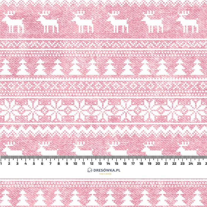 REINDEERS PAT. 2 / ACID WASH ROSE QUARTZ - brushed knitwear with elastane ITY