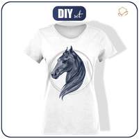 DAMEN T-SHIRT - PFERD m. 3 - Single Jersey