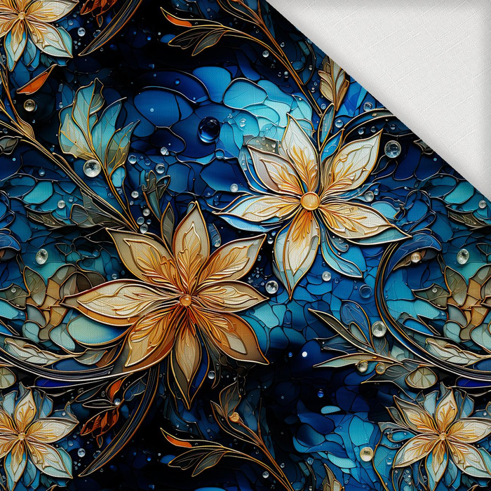 WINTER FLOWERS WZ.4- Slub Weave