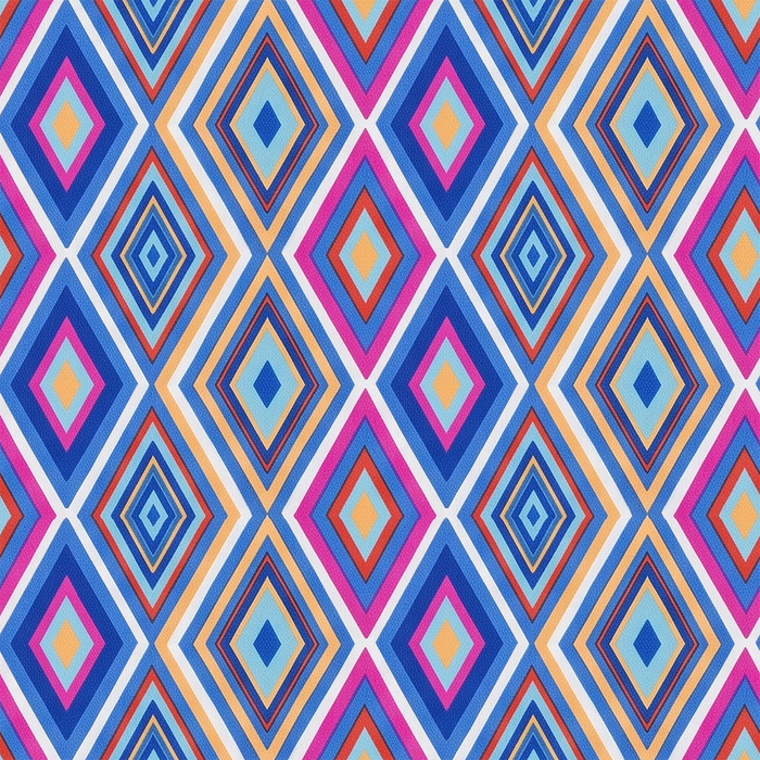 RETRO GEOMETRIC WZ. 11 - looped knit fabric