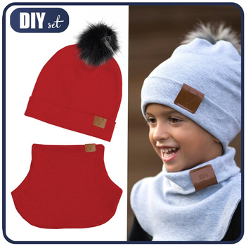 RED - Cap and loop creative sewing set