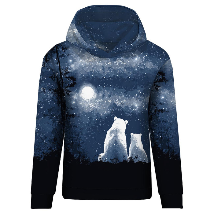 DÁMSKA MIKINA (POLA) CLASSIC S KAPUCÍ - WINTER BEARS WZ.1 - Sada šití L