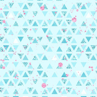 GLITTER TRIANGLES (WONDERLAND) - Viscose jersey