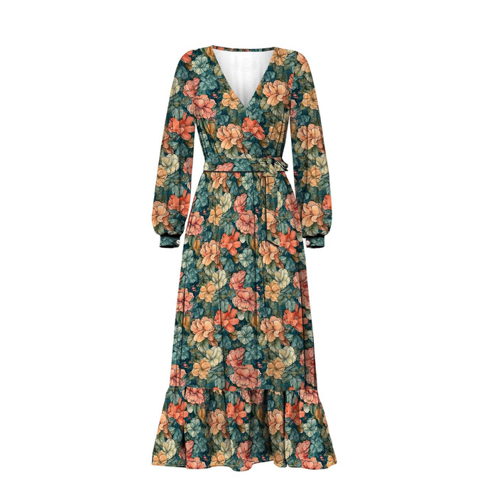 FLOWERS WZ.53 - Wintersweat angeraut mit Elastan ITY