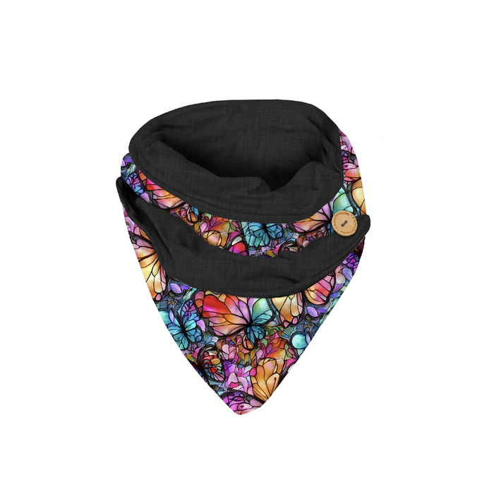 MOTÝLI / VITRÁŽ - Sada šátek pletenec