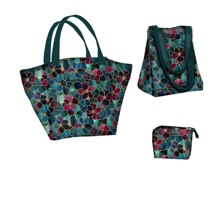 XL bag with in-bag pouch 2 in 1 - STAINED GLASS WZ.16 - sewing set