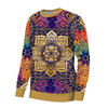 BLUZA DAMSKA (HANA) BASIC - MANDALA wz. 2 - dzianina pętelkowa ITY - XXL