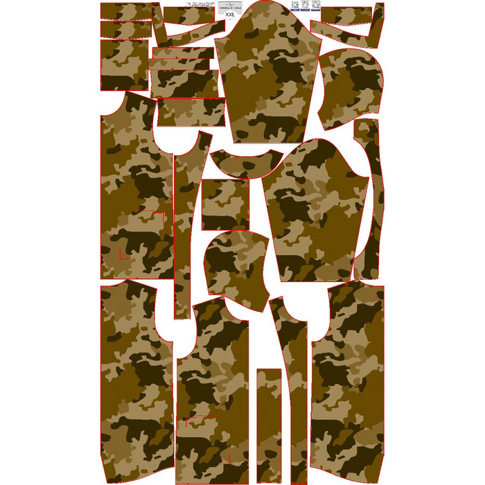 PÁNSKÁ BUNDA PARKA (TOM) - MORO VZ. 3 / hnědý - Sada šití M