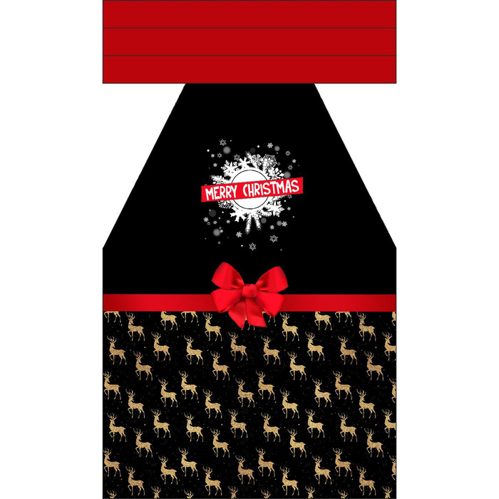 CHRISTMAS APRON - MERRY CHRISTMAS / deers