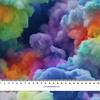 REGENBOGENWOLKEN - schnelltrocknende Webware