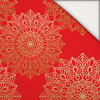 MANDALA m. 5 / rot - leichte Maschenware angeraut
