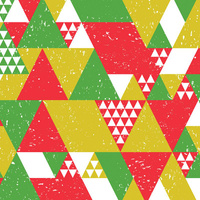 TRIANGLES / honey - Cotton woven fabric