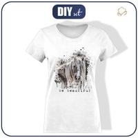 DAMEN T-SHIRT - BE BEAUTIFUL (BE YOURSELF) - Single Jersey S